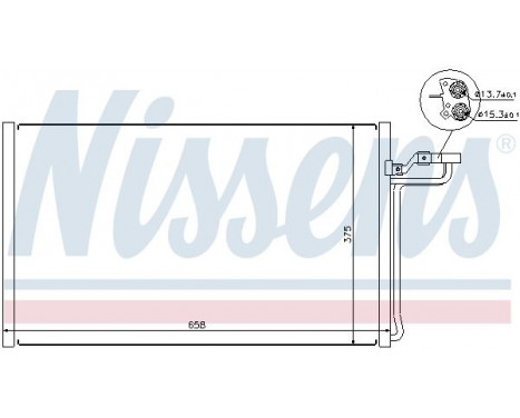 Condenser, air conditioning 940220 Nissens, Image 5