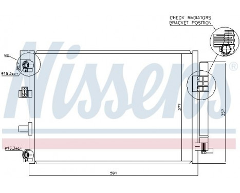 Condenser, air conditioning 940222 Nissens, Image 2