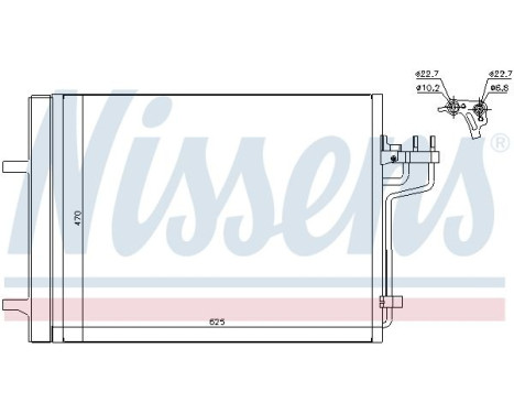 Condenser, air conditioning 940223 Nissens