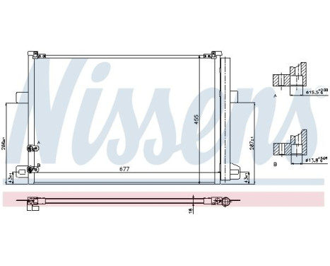 Condenser, air conditioning 940225 Nissens, Image 2