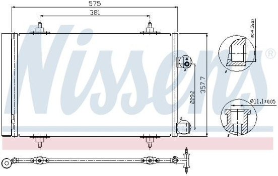 Condenser, air conditioning 940239 Nissens, Image 6