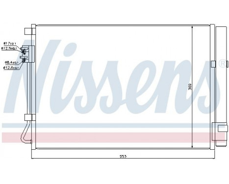 Condenser, air conditioning 940243 Nissens, Image 2