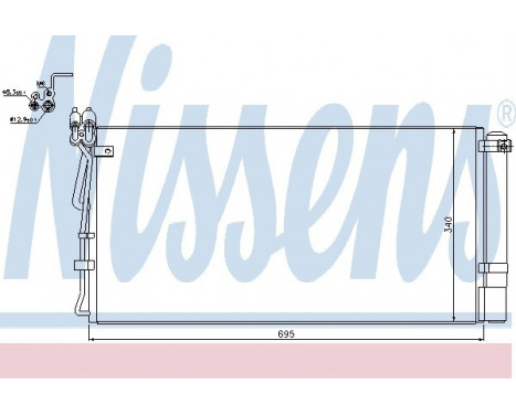 Condenser, air conditioning 940250 Nissens