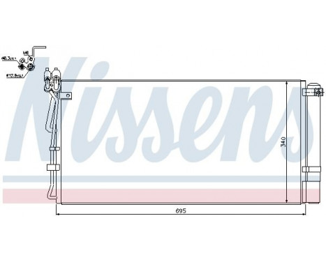 Condenser, air conditioning 940250 Nissens, Image 2