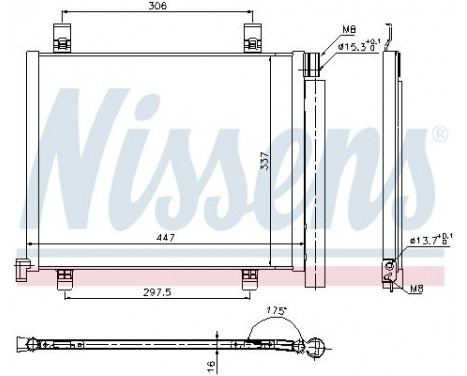 Condenser, air conditioning 940254 Nissens, Image 2