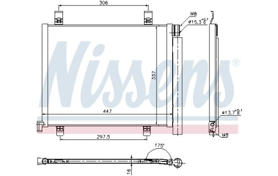 Condenser, air conditioning 940254 Nissens, Image 2
