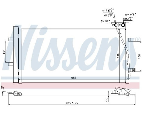 Condenser, air conditioning 940255 Nissens, Image 6