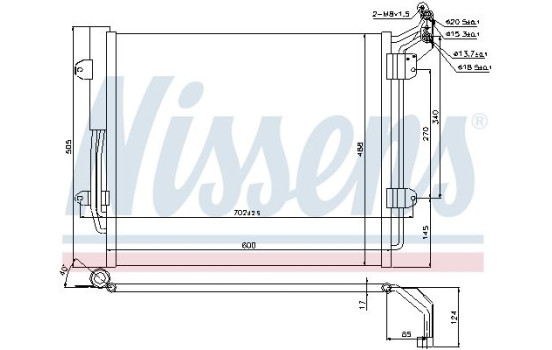 Condenser, air conditioning 940256 Nissens, Image 2