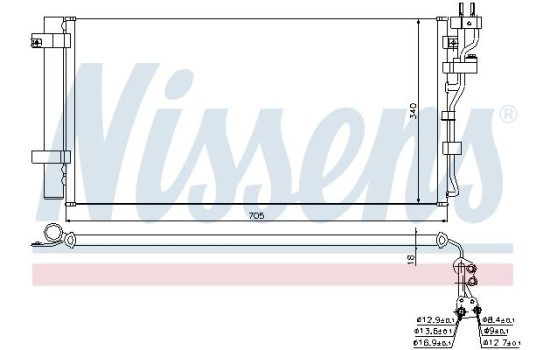 Condenser, air conditioning 940260 Nissens, Image 5