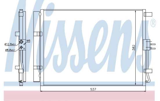 Condenser, air conditioning 940267 Nissens, Image 2