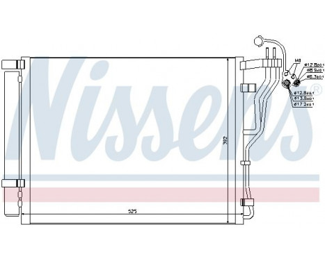 Condenser, air conditioning 940273 Nissens