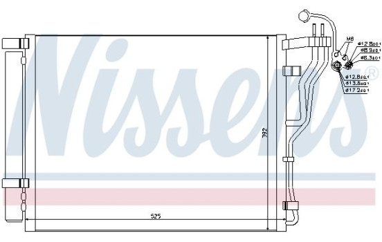 Condenser, air conditioning 940273 Nissens