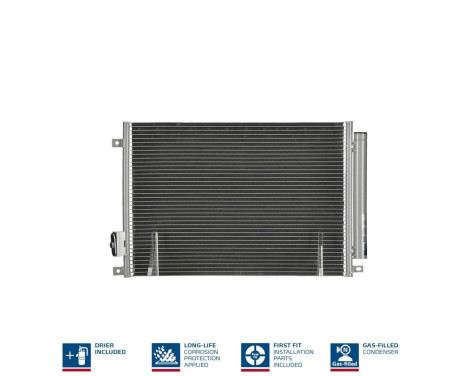 Condenser, air conditioning 940280 Nissens, Image 2