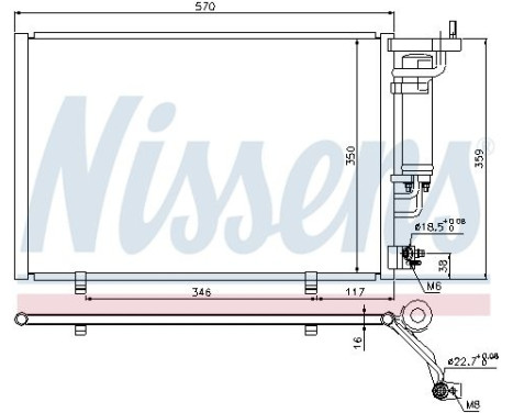 Condenser, air conditioning 940286 Nissens