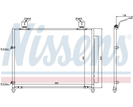 Condenser, air conditioning 940295 Nissens, Image 7