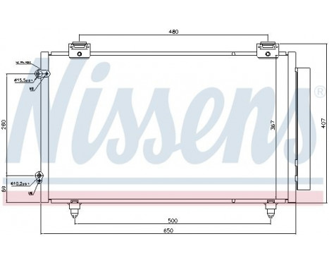 Condenser, air conditioning 940299 Nissens, Image 6