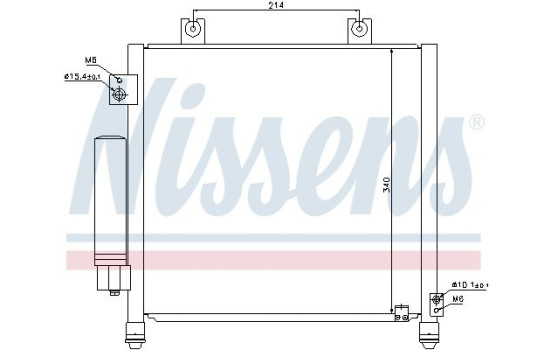 Condenser, air conditioning 940302 Nissens, Image 6