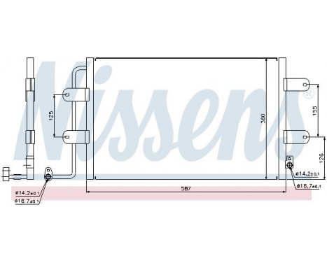 Condenser, air conditioning 940305 Nissens, Image 6