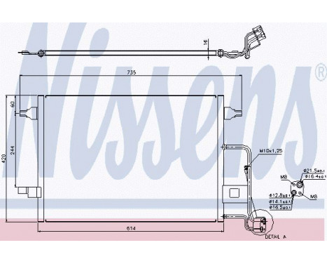Condenser, air conditioning 940306 Nissens