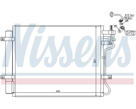 Condenser, air conditioning 940314 Nissens