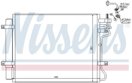 Condenser, air conditioning 940314 Nissens