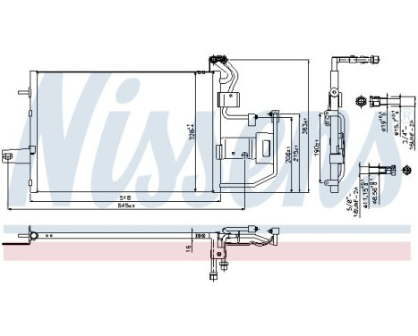 Condenser, air conditioning 940317 Nissens, Image 5