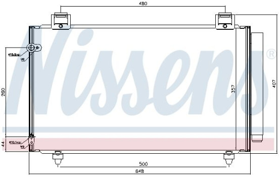 Condenser, air conditioning 940318 Nissens, Image 5