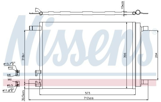 Condenser, air conditioning 940319 Nissens, Image 2