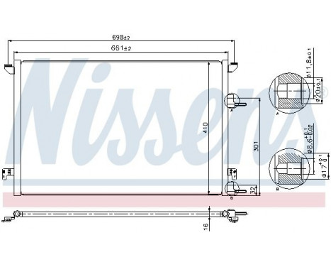 Condenser, air conditioning 940320 Nissens, Image 2