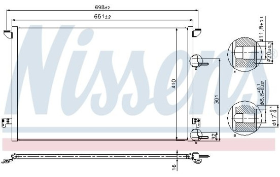 Condenser, air conditioning 940320 Nissens, Image 2