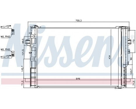 Condenser, air conditioning 940322 Nissens