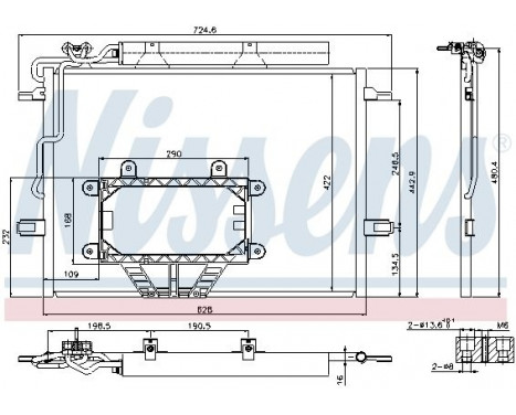 Condenser, air conditioning 940325 Nissens, Image 6