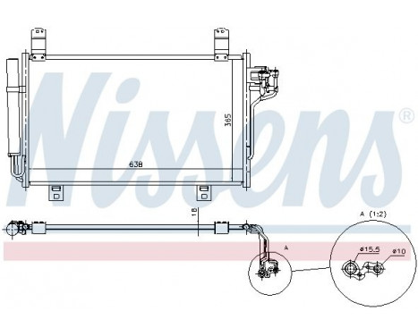 Condenser, air conditioning 940326 Nissens, Image 2