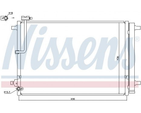Condenser, air conditioning 940329 Nissens, Image 2