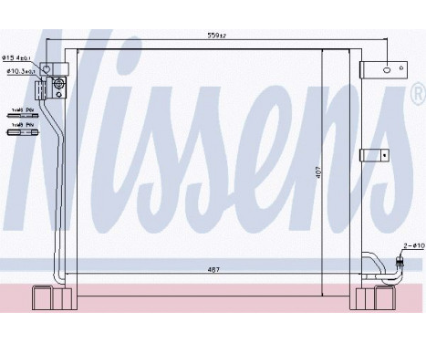 Condenser, air conditioning 940338 Nissens