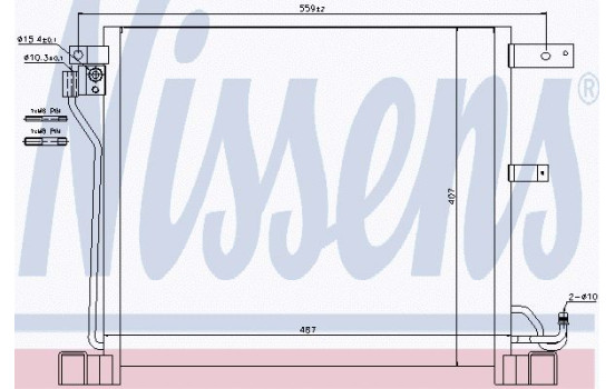Condenser, air conditioning 940338 Nissens