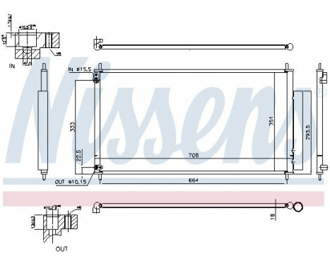 Condenser, air conditioning 940340 Nissens, Image 5