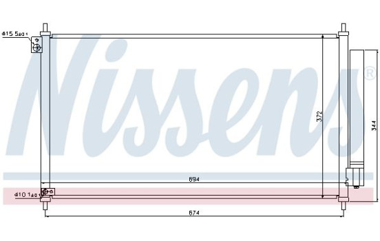 Condenser, air conditioning 940341 Nissens, Image 5
