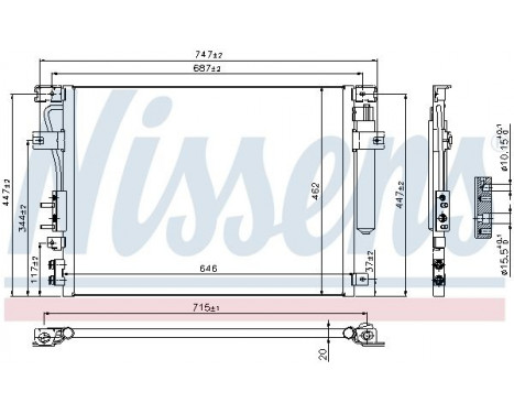Condenser, air conditioning 940348 Nissens, Image 6