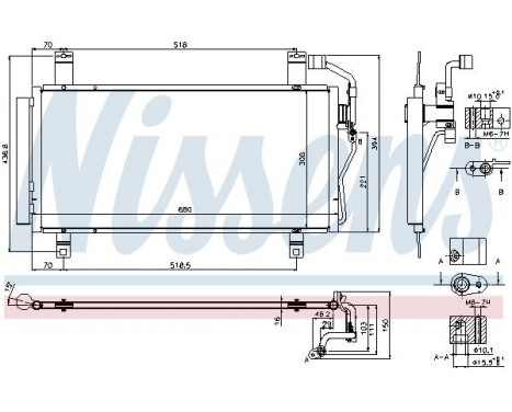 Condenser, air conditioning 940352 Nissens, Image 6