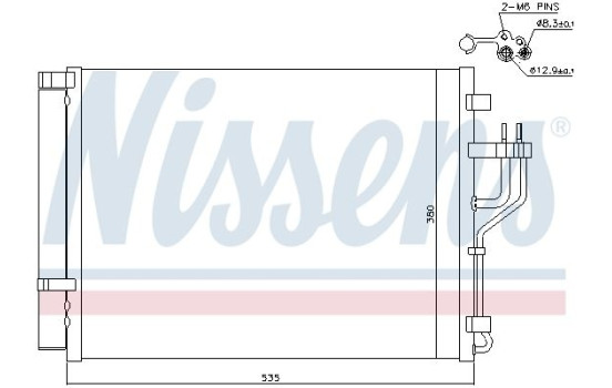 Condenser, air conditioning 940353 Nissens, Image 2