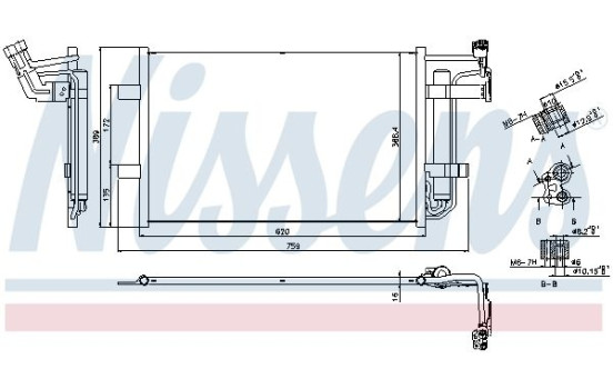 Condenser, air conditioning 940355 Nissens, Image 6