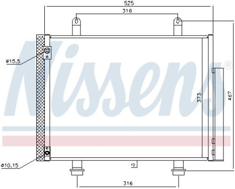 Condenser, air conditioning 940356 Nissens, Image 8