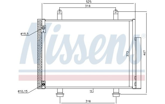 Condenser, air conditioning 940356 Nissens, Image 8