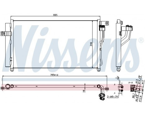 Condenser, air conditioning 940360 Nissens, Image 6