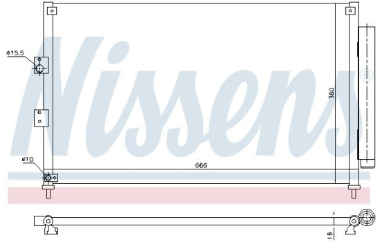 Condenser, air conditioning 940362 Nissens, Image 2