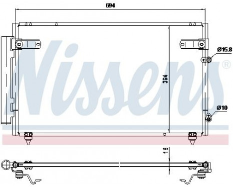 Condenser, air conditioning 940368 Nissens, Image 6