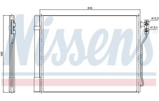 Condenser, air conditioning 940370 Nissens, Image 2