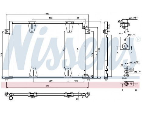 Condenser, air conditioning 940373 Nissens, Image 6