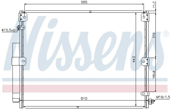 Condenser, air conditioning 940375 Nissens, Image 6